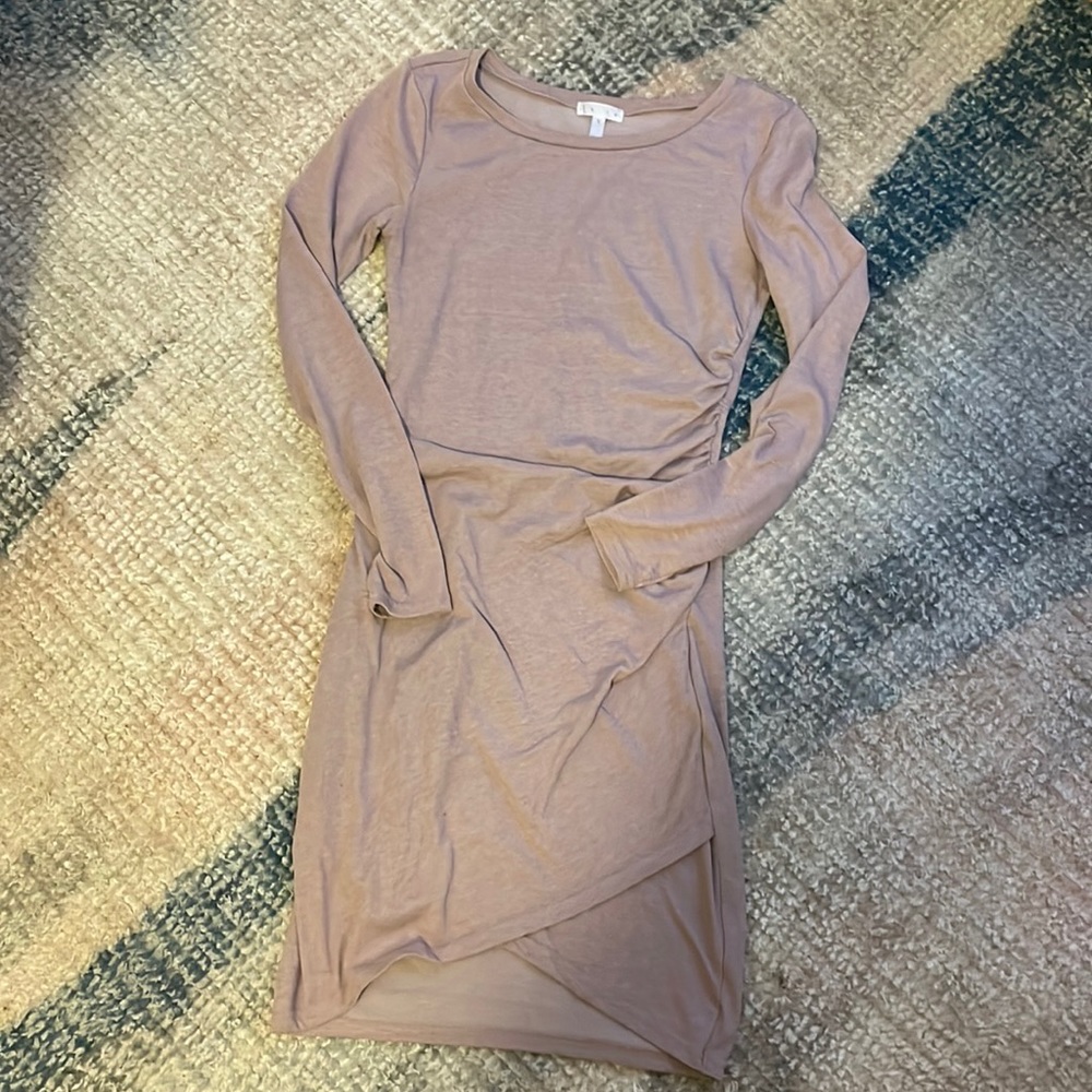 Long sleeve mini dress